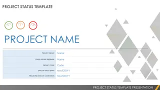 Project Status Template and Reporting