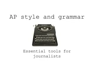 Essential Tools for Journalists: AP Style and Grammar Unveiled