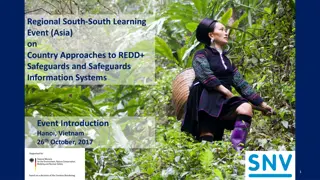 Learning Event on Country Approaches to REDD+ Safeguards in Asia