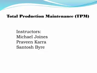 Total Productive Maintenance (TPM) Concepts