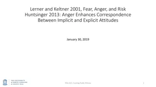 Impact of Anger on Decision-Making and Behavior in Public Policies