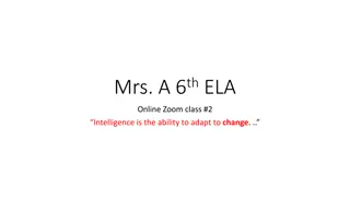 Engage and Analyze: Mrs. A's 6th ELA Online Class Topics