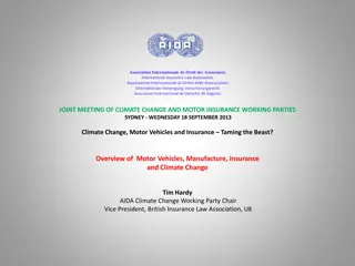 Taming the Beast: Motor Vehicles, Manufacturing, Insurance, and Climate Change