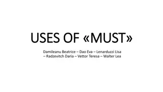 Uses of Must: Obligations, Rules, Deductions, Criticisms, Invitations, and Future References