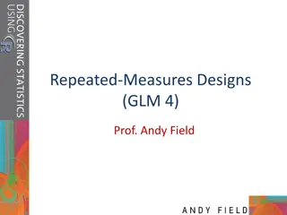 Repeated Measures Designs in ANOVA