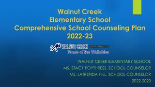 Walnut Creek Elementary School Counseling Plan 2022-23