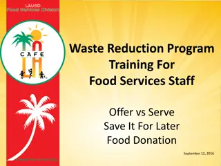 Effective Waste Reduction Strategies for Food Services Staff