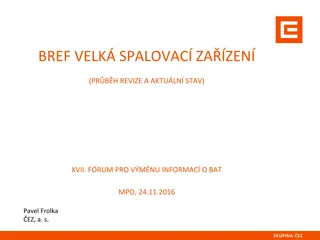 Overview of LCP BREF Revision and Implementation Timeline