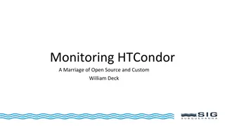 HTCondor Cluster Monitoring Solutions