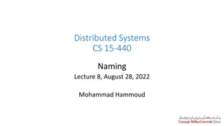 Naming Systems in Distributed Systems
