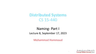 Naming in Distributed Systems