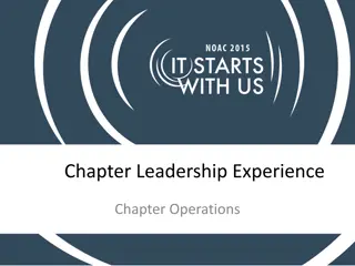 Unlocking Chapter Leadership Excellence: A Guide for OA Members