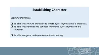 Character Impressions through Descriptive Language