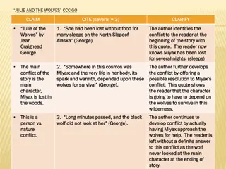 Conflict and Survival in Julie of the Wolves