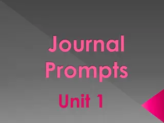 Discovering Through Journal Prompts