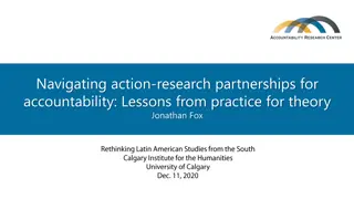 Navigating Action-Research Partnerships for Accountability