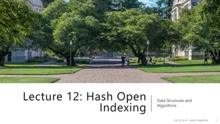 Hashing and Open Addressing in Data Structures