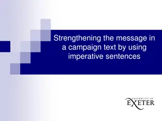 Enhancing Campaign Message with Imperative Sentences