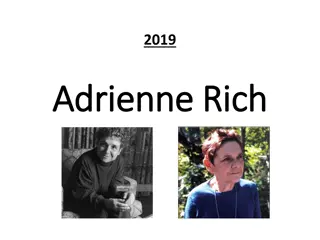 Adrienne Rich: Poetic Revolution and Feminist Commentary