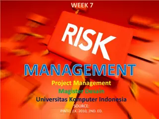 Project Risk Management in the Context of Business Projects