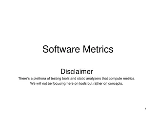 Software Metrics Concepts and Motivations