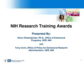 NIH Research Training Awards Overview