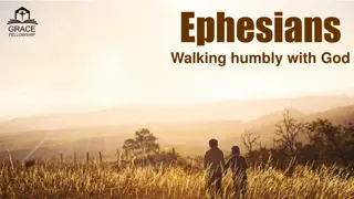 Walking in Love: Follow God's Example