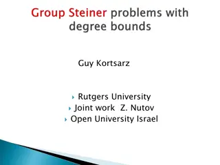 Group Steiner Tree Problem: Approximation Methods and Degree Bounds