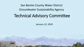 Overview of San Benito County Groundwater Sustainability Agency Meeting