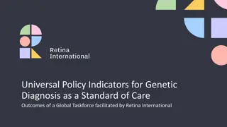 Universal Policy Indicators for Genetic Diagnosis in IRDs