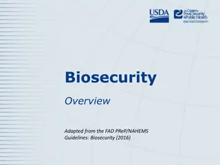Biosecurity Measures for Disease Prevention