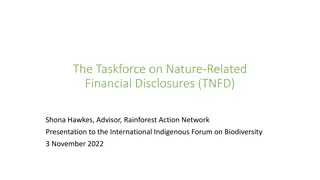 The Challenges of TNFD Framework