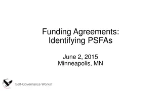 PSFAs in Funding Agreements for Self-Governance Works