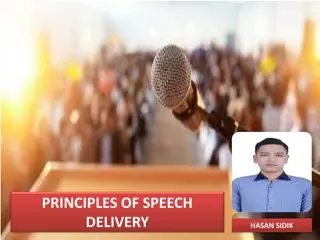 Speech Delivery Principles and Effective Techniques