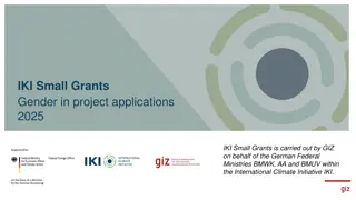 Gender Mainstreaming in Project Applications