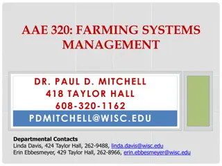 Farming Systems Management Course Overview