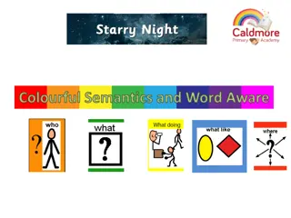 Colourful Semantics and Word Aware Activities for Christmas Theme