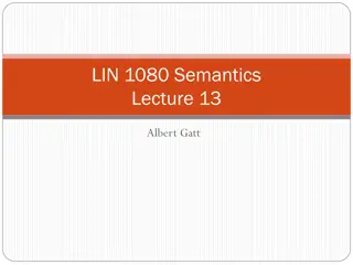 Thematic Roles and Argument Structure in Semantics