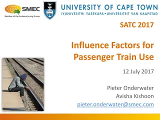 Factors Influencing Passenger Train Use