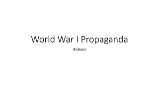 Analysis of World War I Propaganda Posters