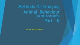Field Studies: Methods of Studying Animal Behavior