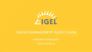 Unified Management Agent (UMA) Workspace Management Overview
