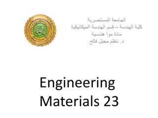 Advanced Materials: Key Concepts and Applications