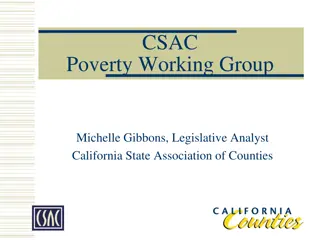 California State Association of Counties Poverty Working Group Overview