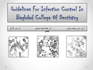 Guidelines for Infection Control in Dental Surgery Environments