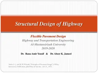 Highway Flexible Pavement Design Equations from AASHTO Method