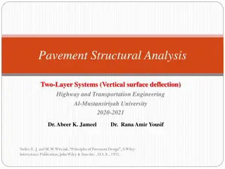 Pavement Structural Analysis in Two-Layer Systems: Vertical Surface Deflection