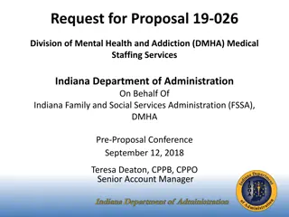 DMHA Medical Staffing Services RFP - Indiana FSSA