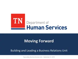 Building Business Relations Unit: Achievements & Goals
