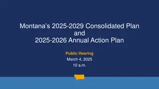 Montana's 2025-2029 Consolidated Plan Overview